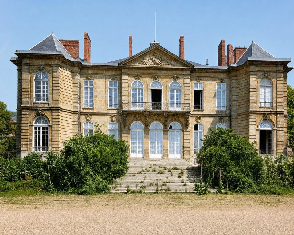 The garden façade of the neglected Hôtel Biron in Paris in the early twentieth century. Clara Westhoff discovered the estate, Rainer Maria Rilke later stayed there and encouraged Auguste Rodin to move in. It became the Musée Rodin in 1919.